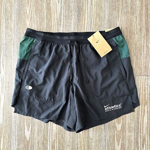 Nike Stride Dri-FIT 5" Lined Running Shorts Men's Small S Black Volt HF4562-010 - Picture 12 of 12